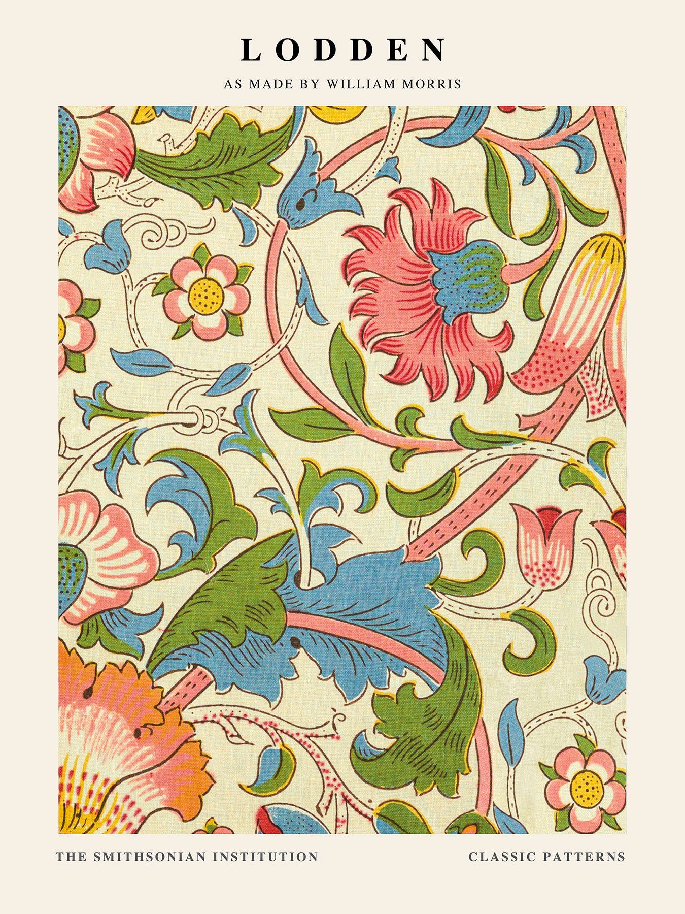 William Morris - Affiche Caps - 30 x 40 cm