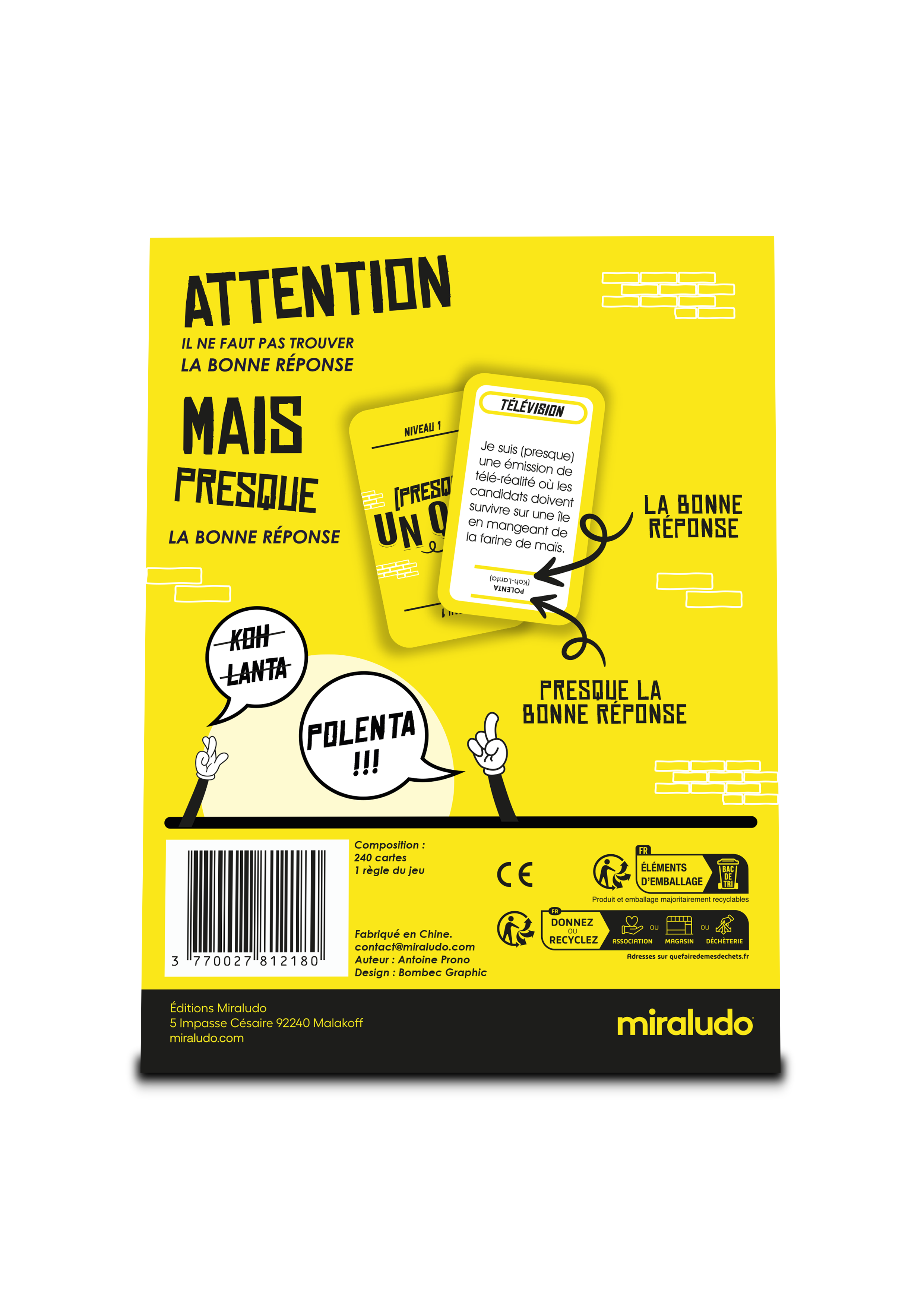 Presque un quiz, le jeu de société de culture et humour