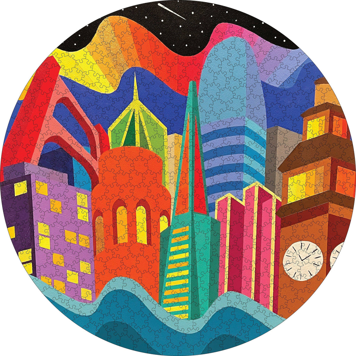 Jordan Herren : Puzzle circulaire de 500 pièces City Vibes