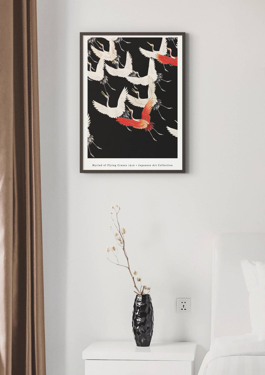Grues - Art japonais - 30 x 40 cm