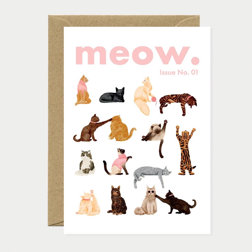 Numéro Meow - Carte de vœux