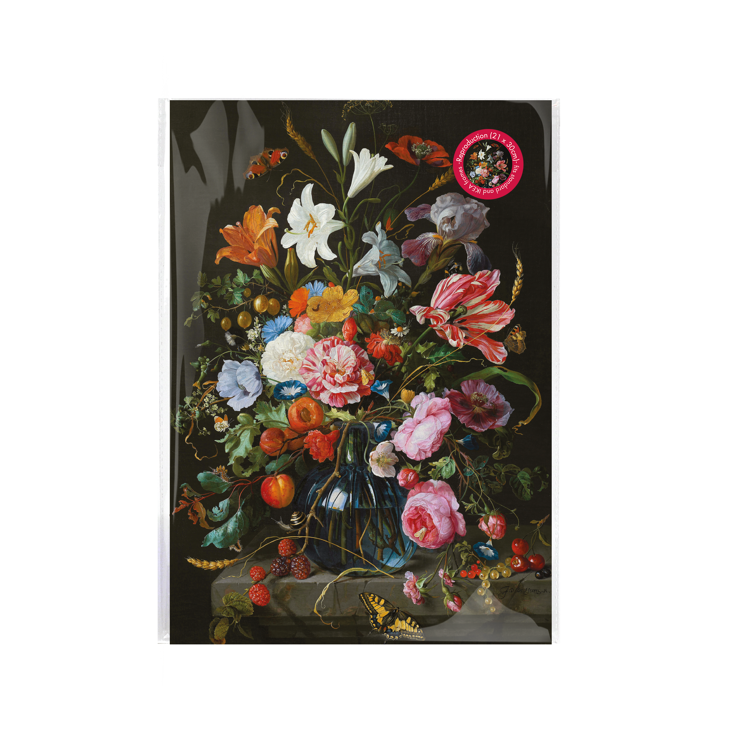 Affiche d'art A4 – Vase avec des fleurs, De Heem