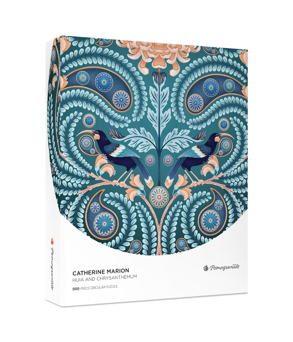 Catherine Marion : Puzzle circulaire de 500 pièces Huia et Chrysanthème