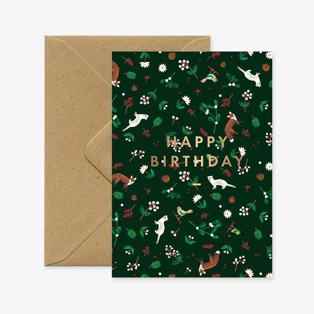 Hermine - Carte de vœux d'anniversaire