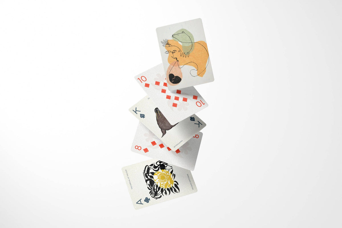 Cartes à jouer d'art inuit