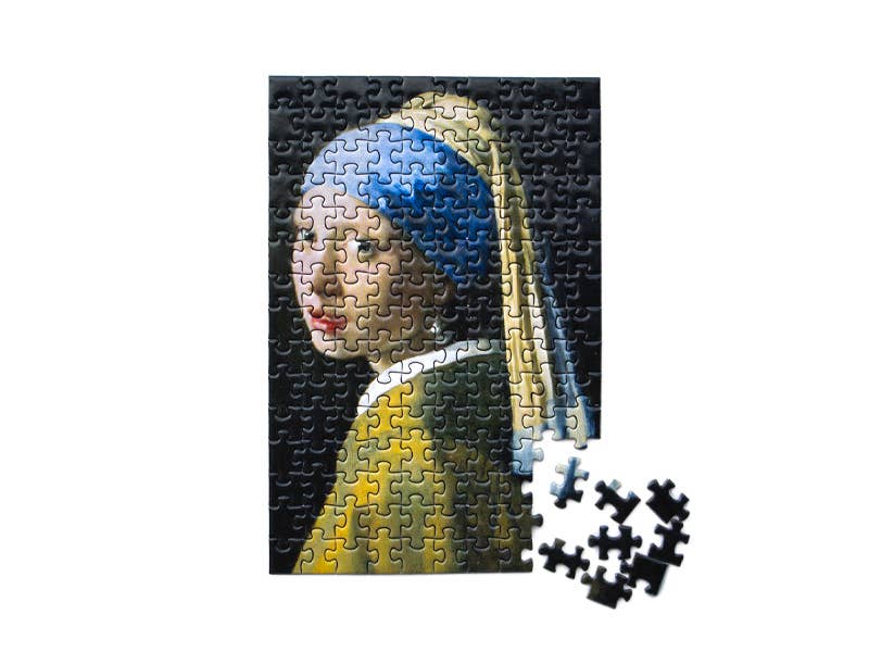 Micro puzzle, 150 pièces, Vermeer, La Jeune Fille à la perle