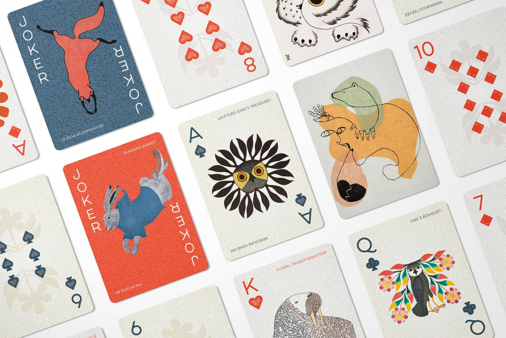 Cartes à jouer d'art inuit