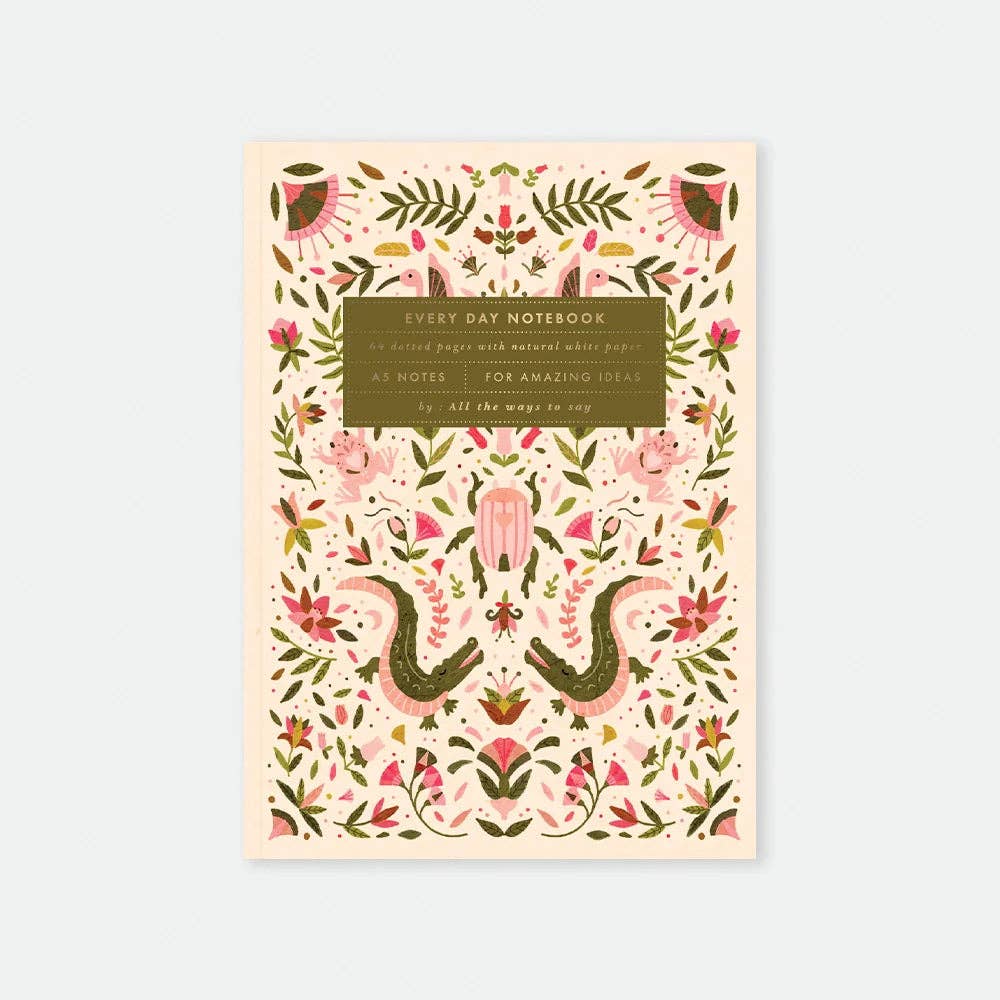 Croco Rose - Carnet A5