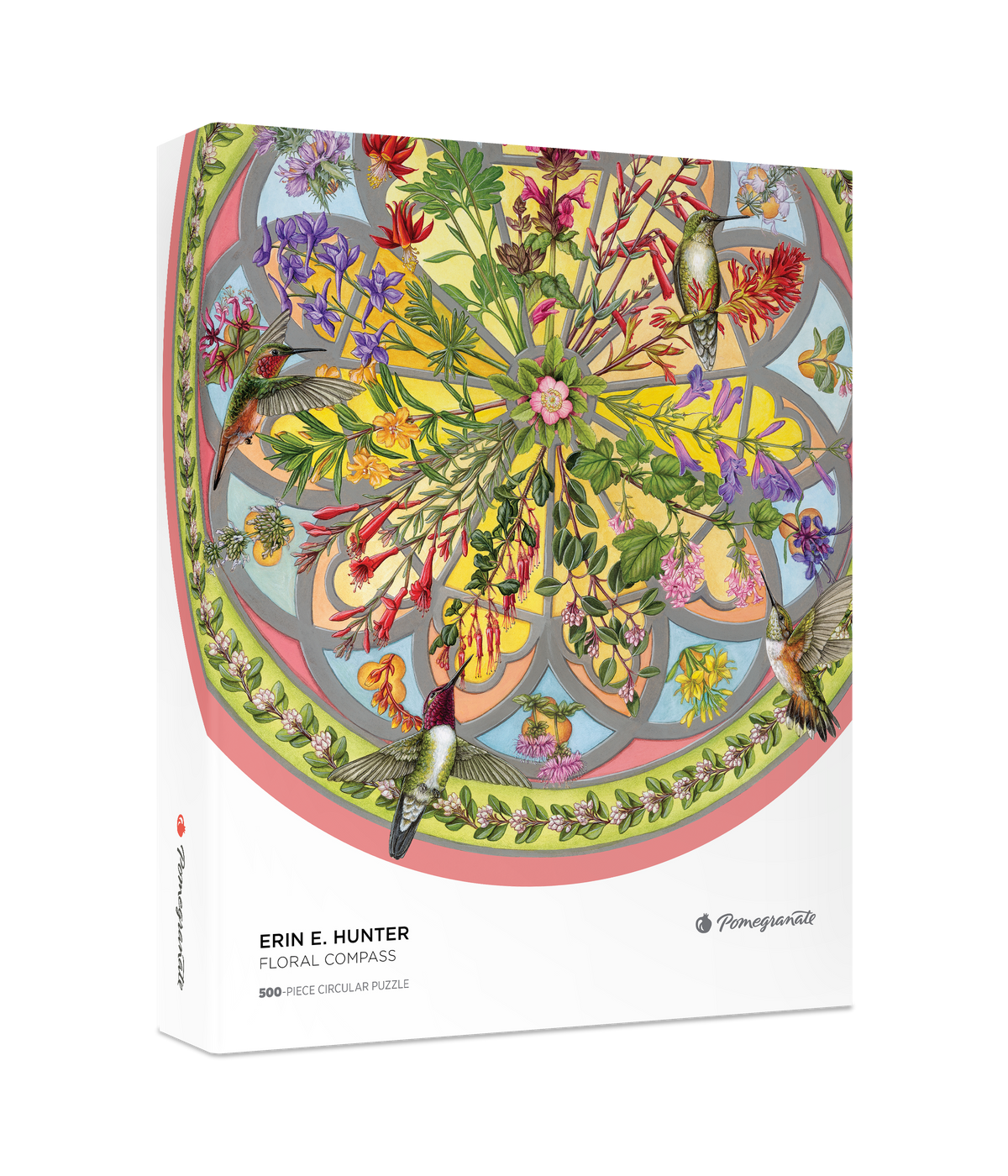 Puzzle circulaire de 500 pièces Erin E. Hunter : Floral Compass