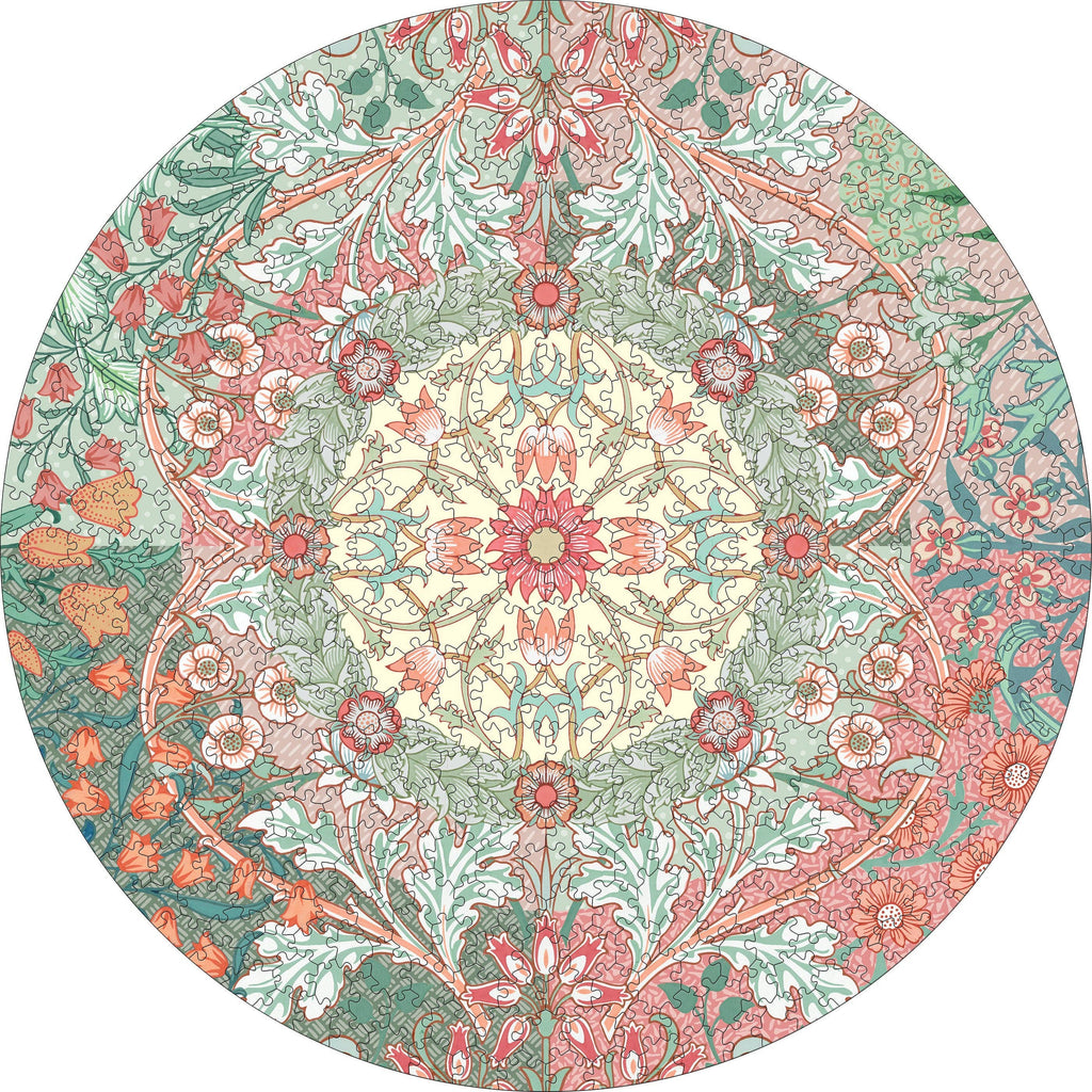 Puzzle circulaire de 500 pièces William Morris