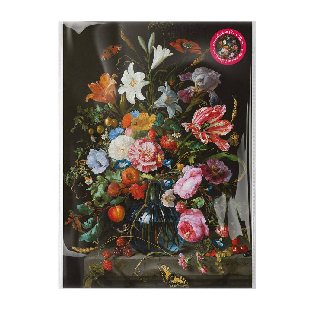 Affiche d'art A4 – Vase avec des fleurs, De Heem