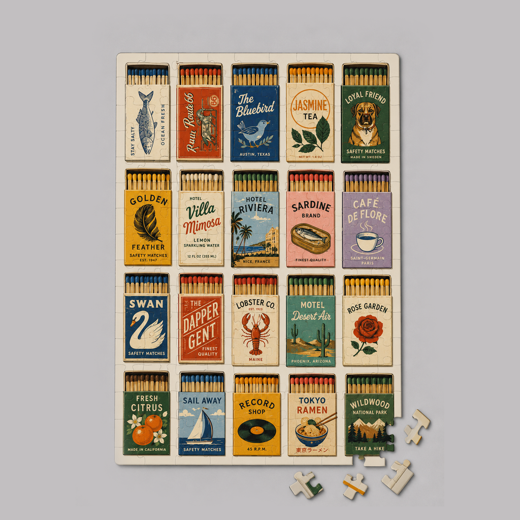 Mini puzzle de la collection Matchbox vintage