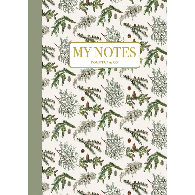 Motif de pins - Carnet de notes - Fabriqué au Danemark