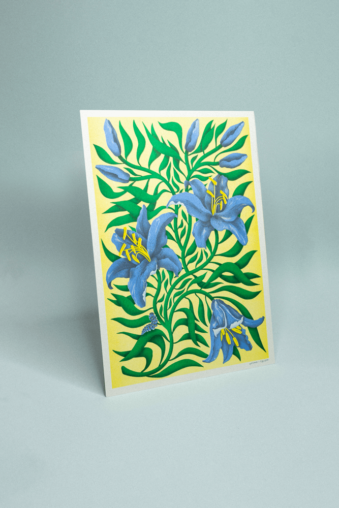 Lys Bleus - format A3