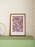 Fleurs Bleues – Affiche 20x30cm