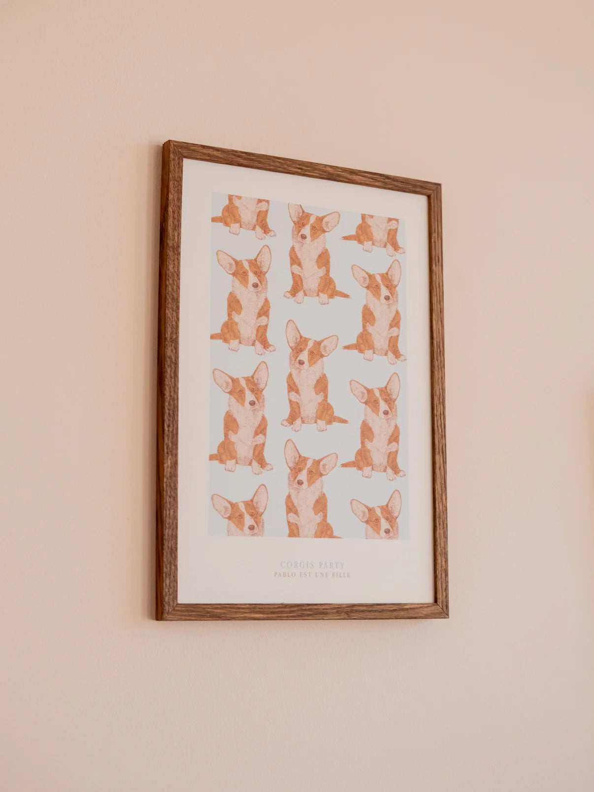 Corgis Party - Affiche 20x30cm