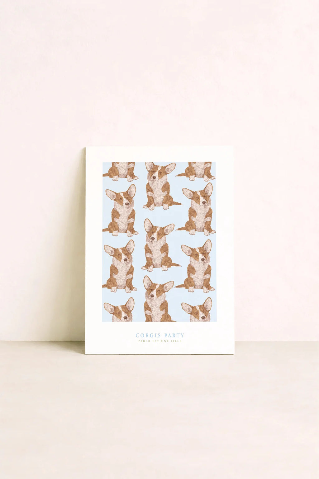 Corgis Party - Affiche 20x30cm
