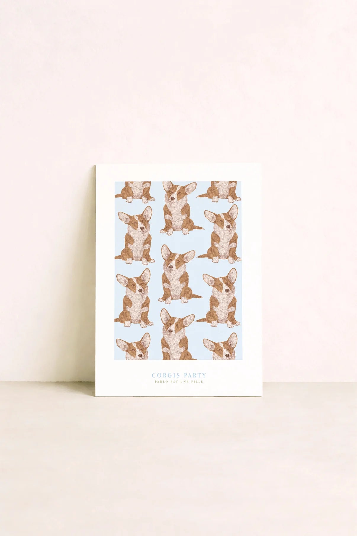 Corgis Party - Affiche 20x30cm