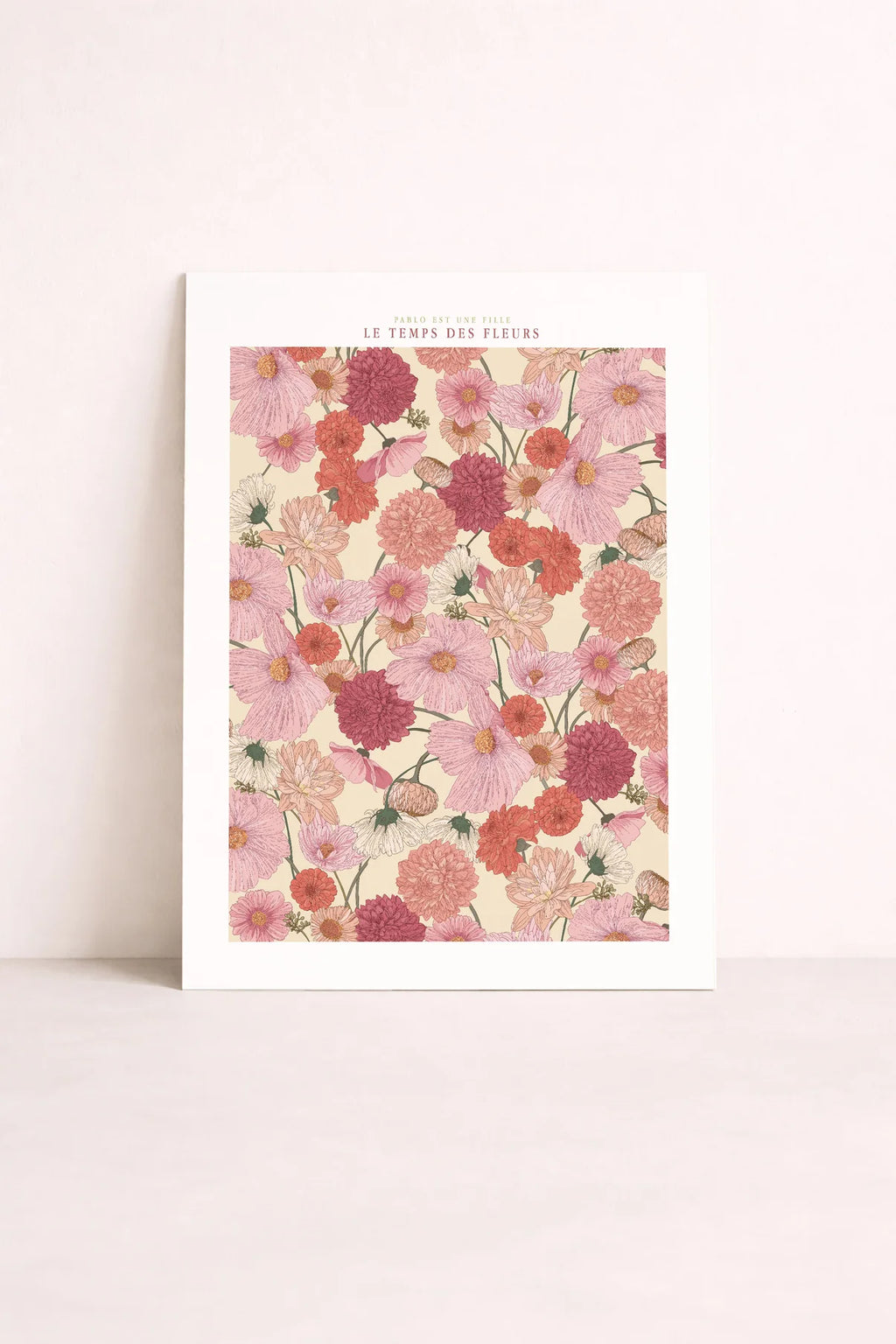 Le Temps des Fleurs - Affiche 20x30