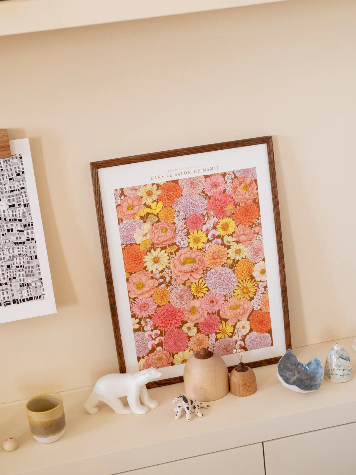 Dans le Salon de Mamie - Affiche 20x30 cm