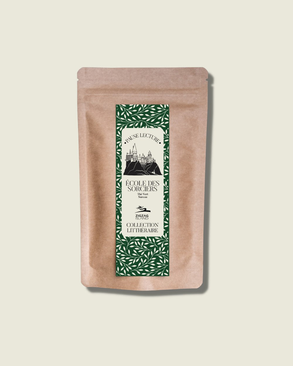 Thé vert & son marque-page  « école des sorciers » saveur sureau - 80g