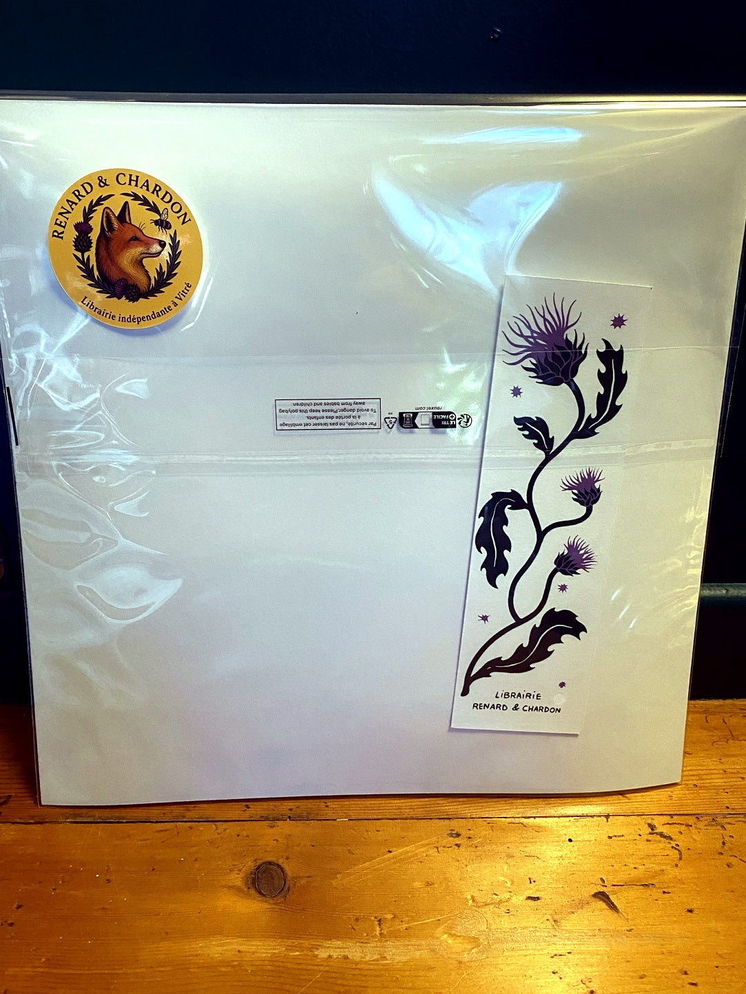 Sérigraphie & son marque-page "Renard & Chardon" - 30 x 30