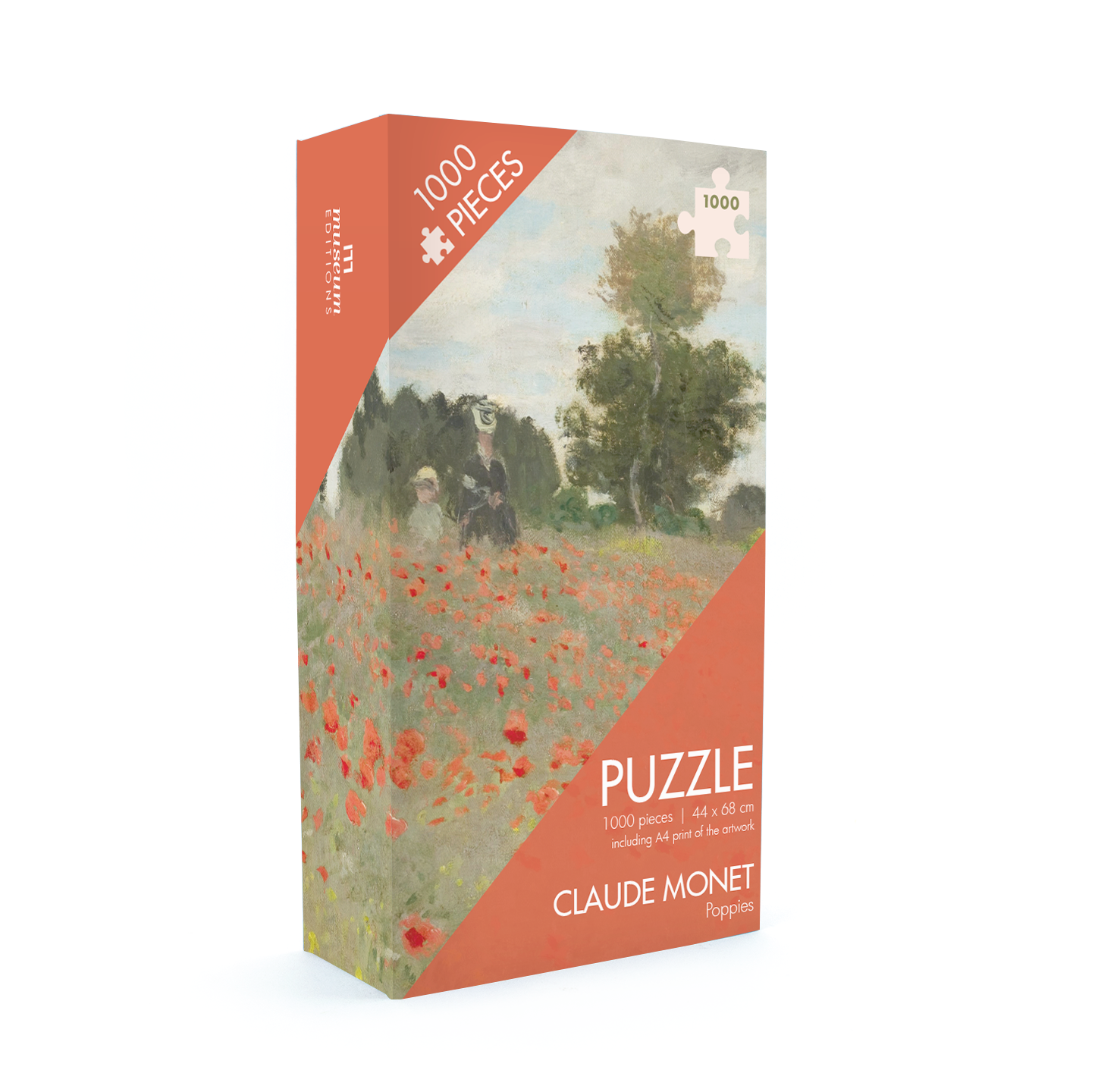 Puzzle 1000 pièces Monet - Champ de coquelicots
