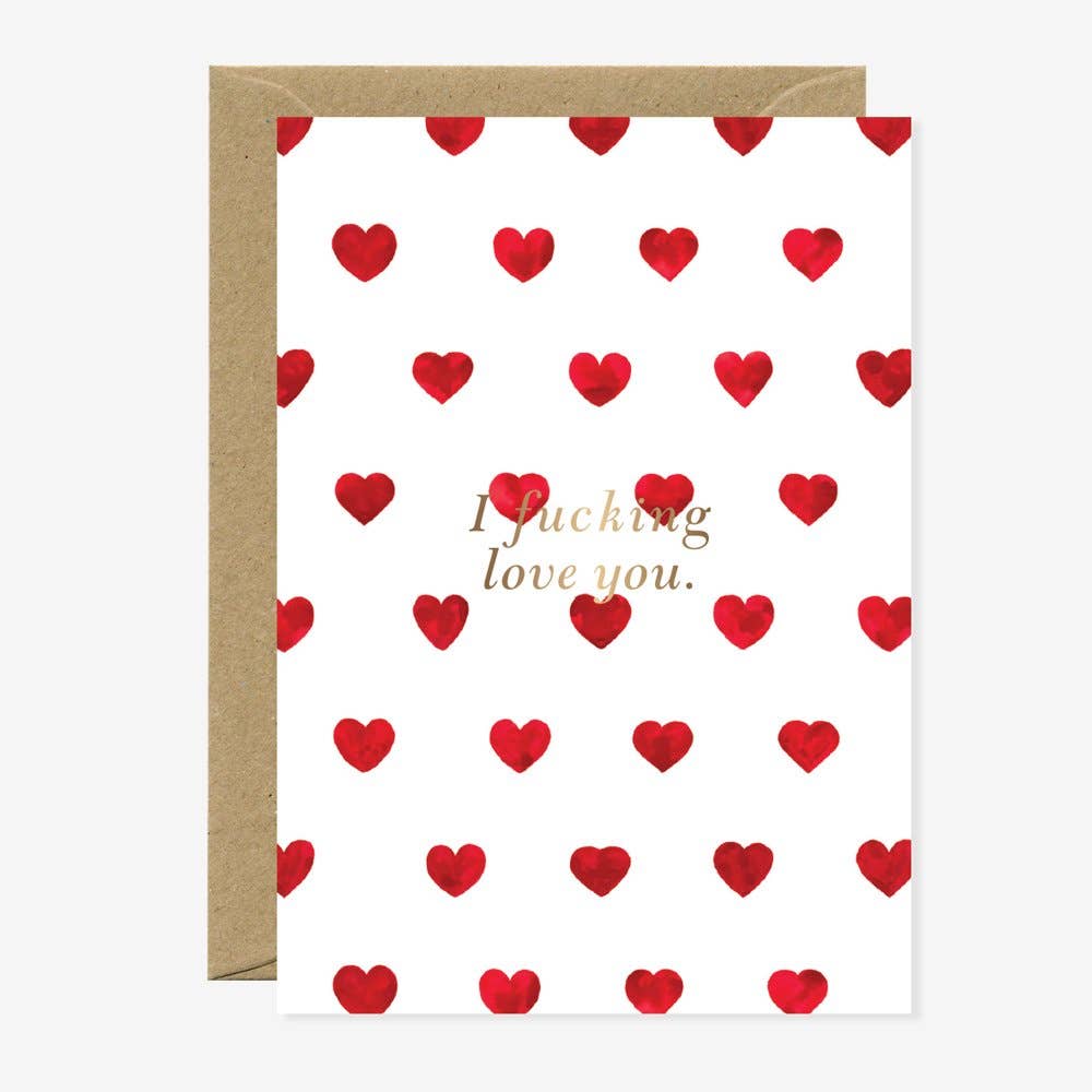 Je t'aime putain - Carte de vœux