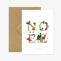 Lettres NOËL - Carte de vœux de Noël