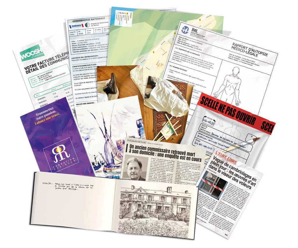 Nymphéas noirs, le jeu de société d'enquête avec M. Bussi