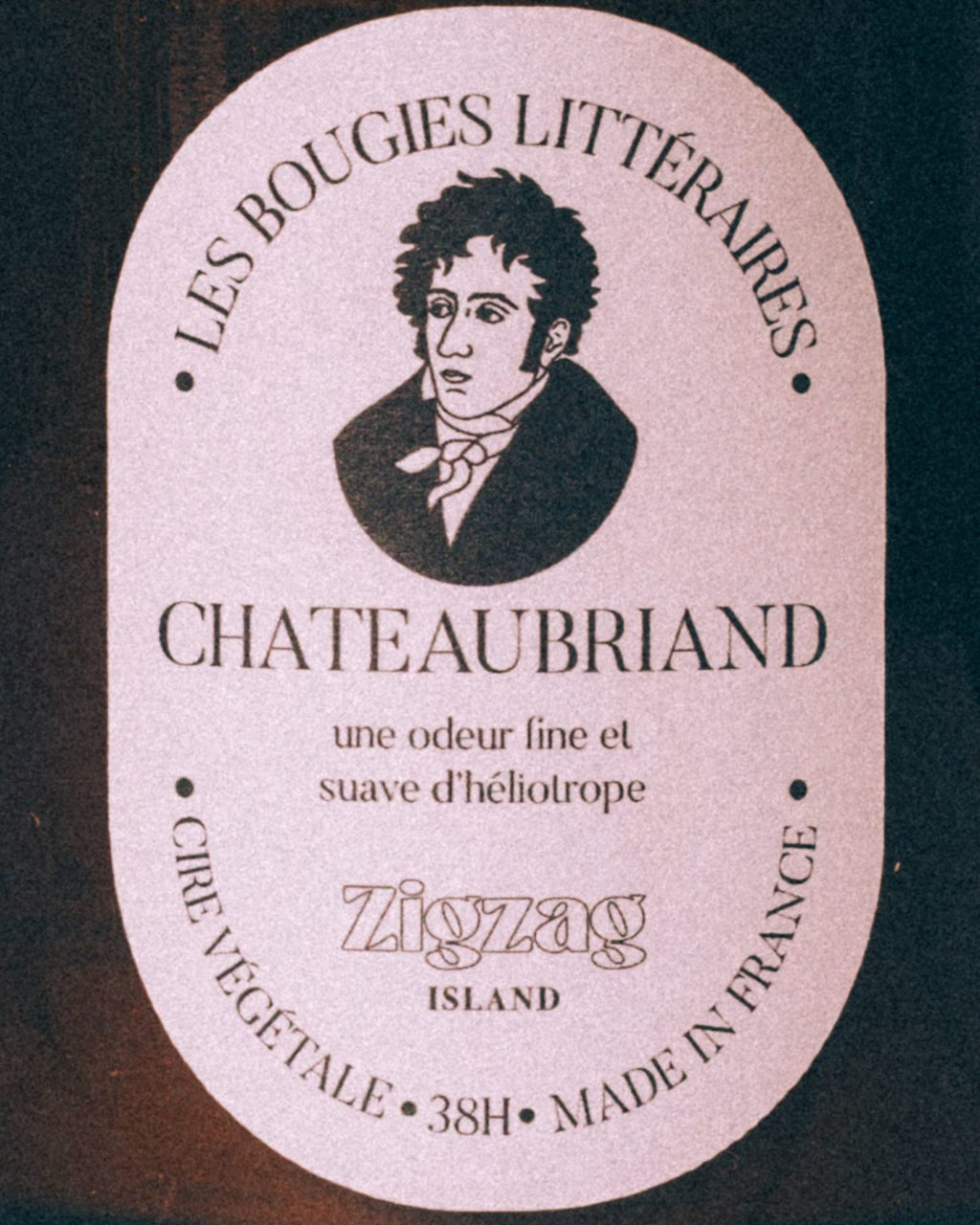 Bougie naturelle « Chateaubriand » - parfum héliotrope