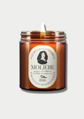 Bougie naturelle « Molière » - parfum Aubépine, violette