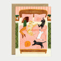 Animaux heureux - Carte de vœux