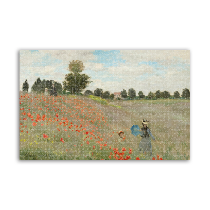 Puzzle 1000 pièces Monet - Champ de coquelicots