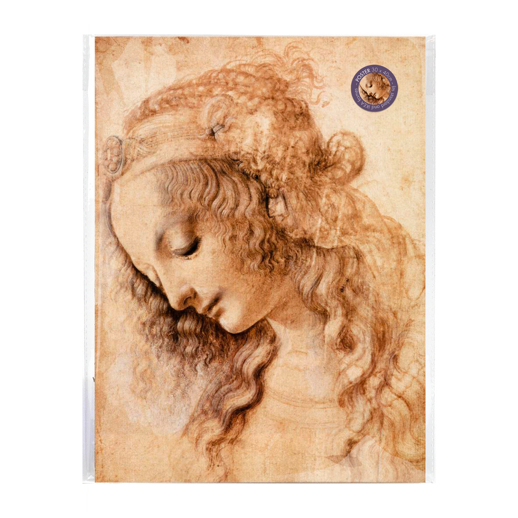 Affiche A3 – De Vinci, Portrait d'une femme