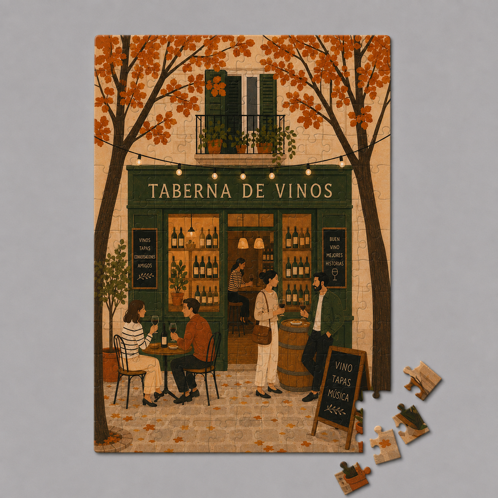 Mini puzzle : taverne à vin espagnole