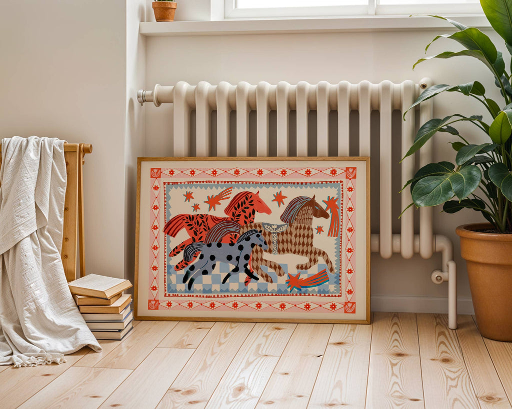 Folk Horses Running
