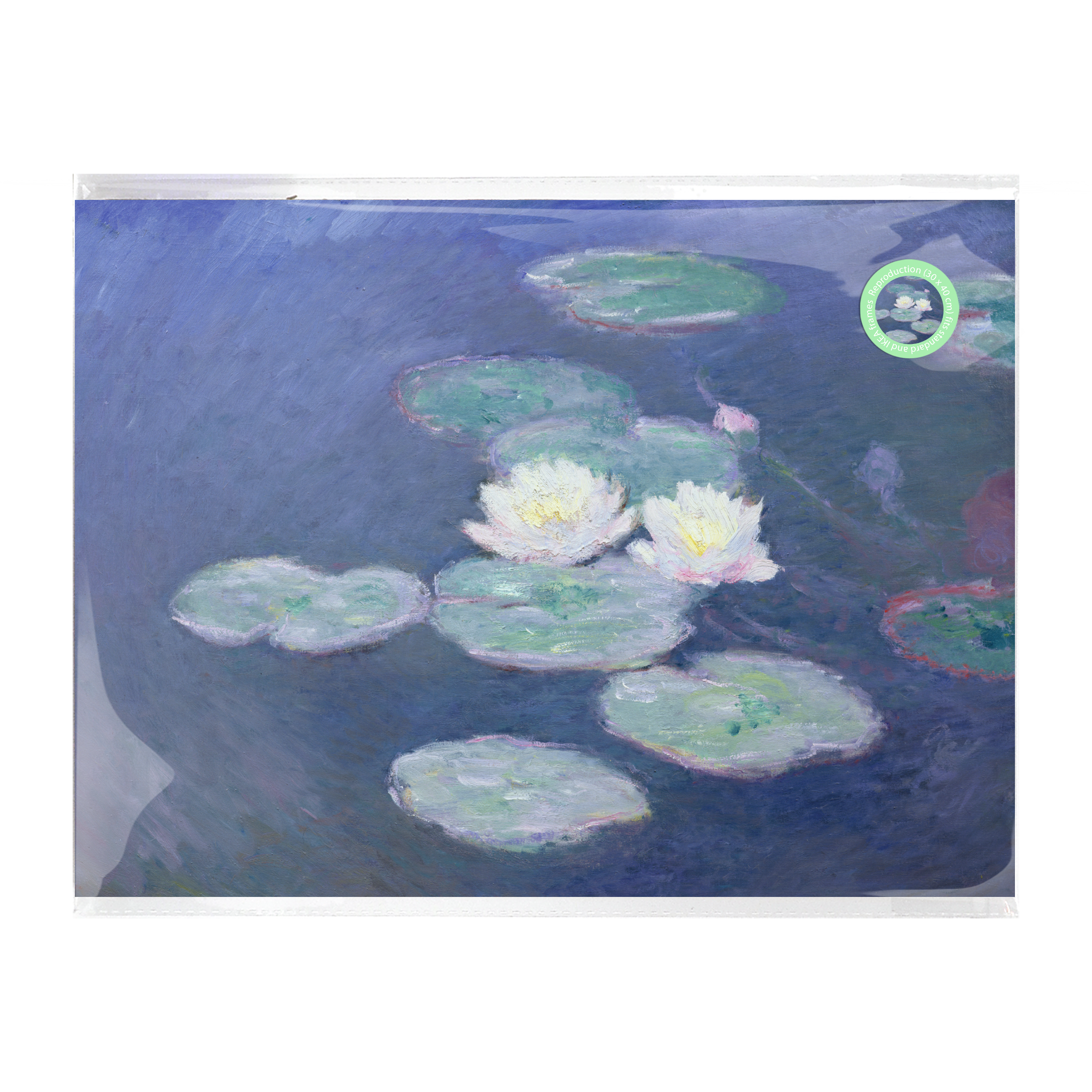 Affiche A3 – Monet, Nymphéas (Soir)