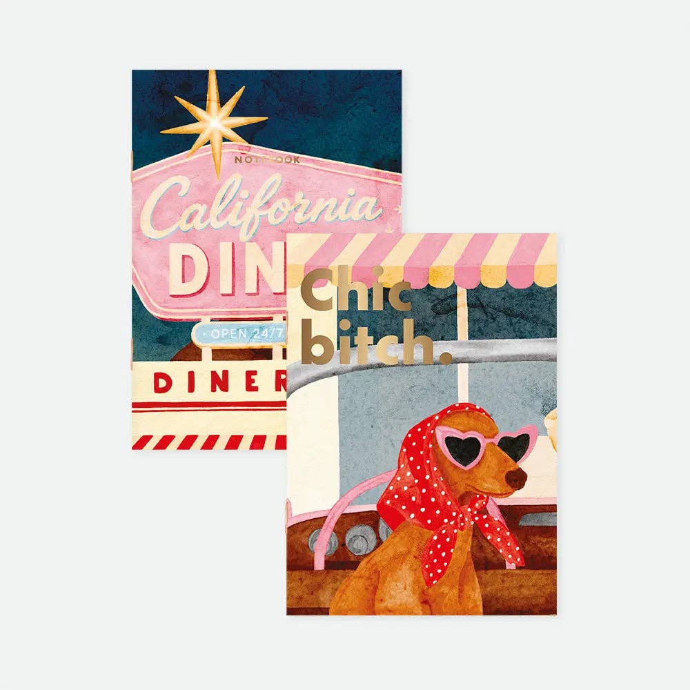 California Diner - Carnet de poche A6 DUO