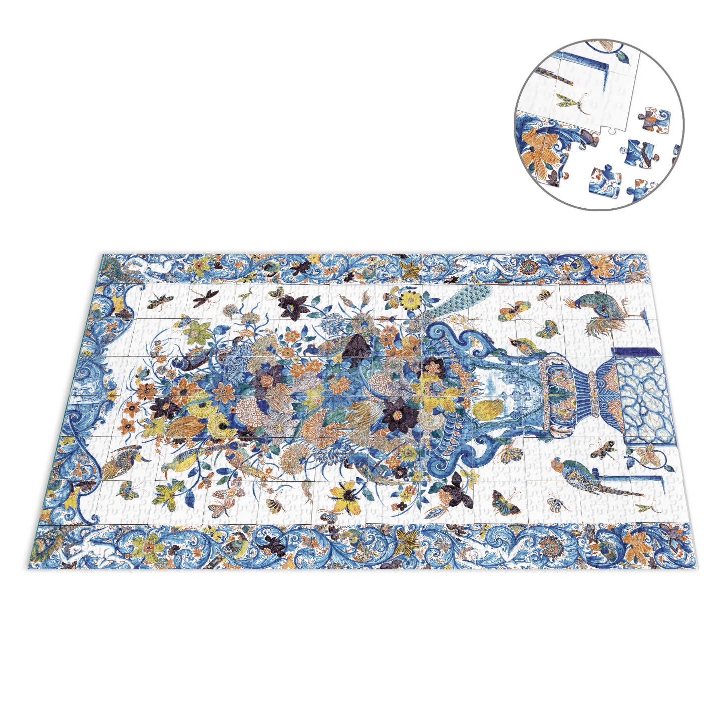 Puzzle, 1000 pièces, Vase polychrome de Delft
