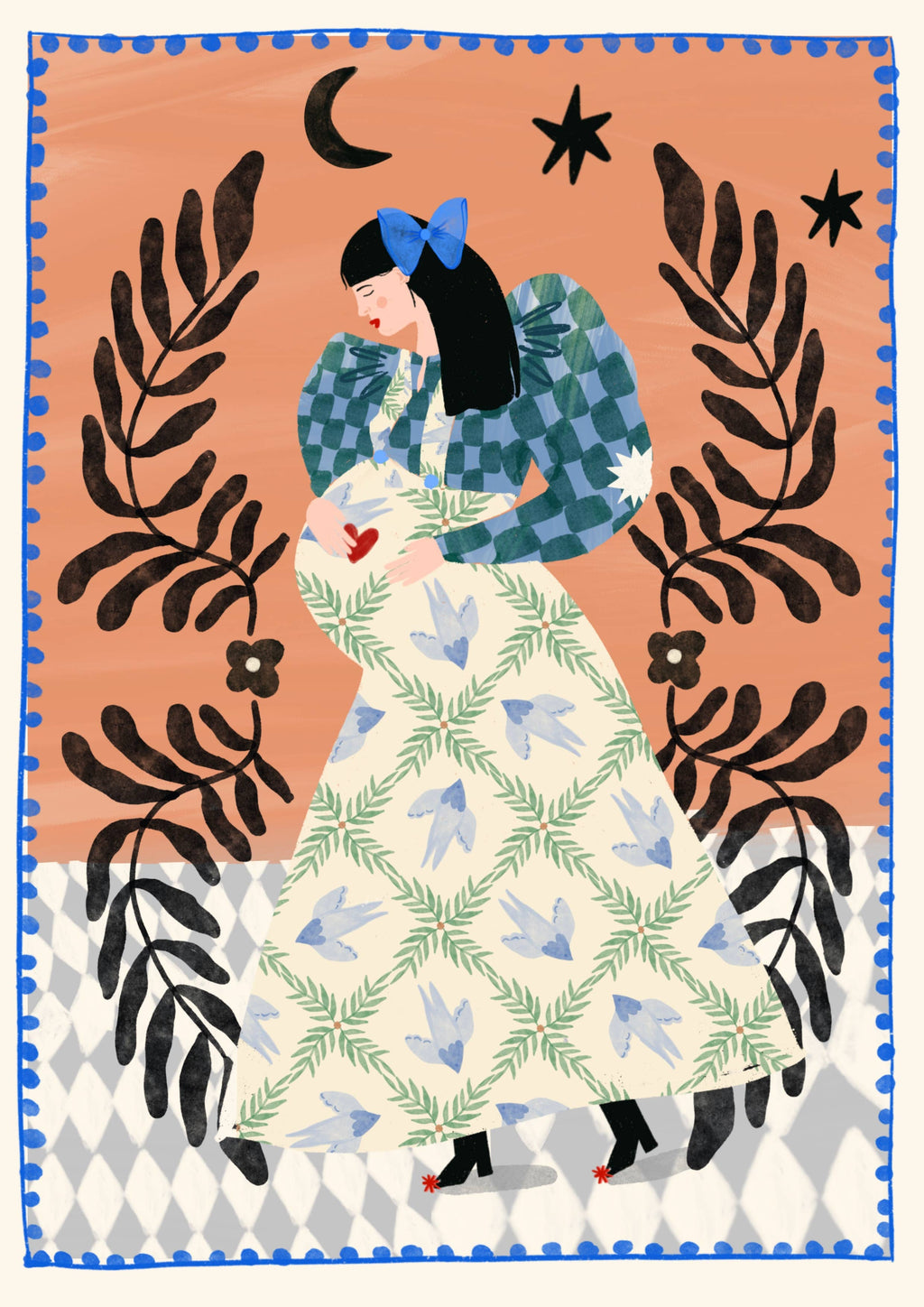 Femme enceinte folklorique