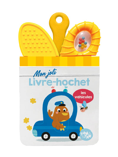 Les véhicules - Mon joli livre hochet