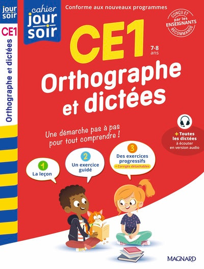 Orthographe et dictées CE1 - Cahier Jour Soir