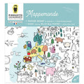 Poster géant à colorier Pirouette Cacahouète " Mappemonde "